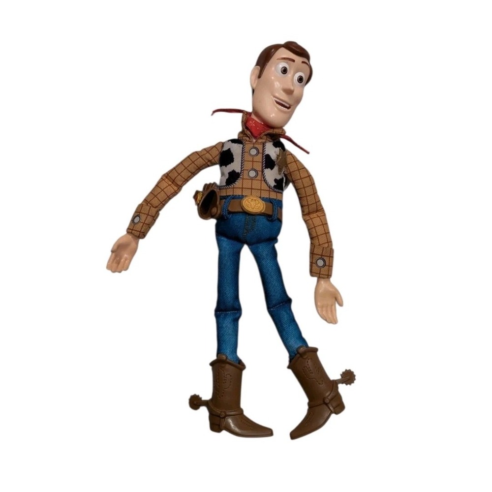 Disney Pixar 2021 Mattel Toy Story Woody Pull String Doll 12" Works! No Hat
